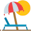 Sunbed icon 64x64