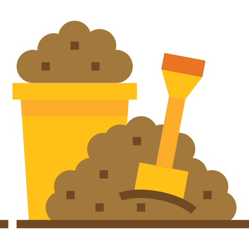 Sand bucket icon