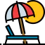 Sunbed icon 64x64