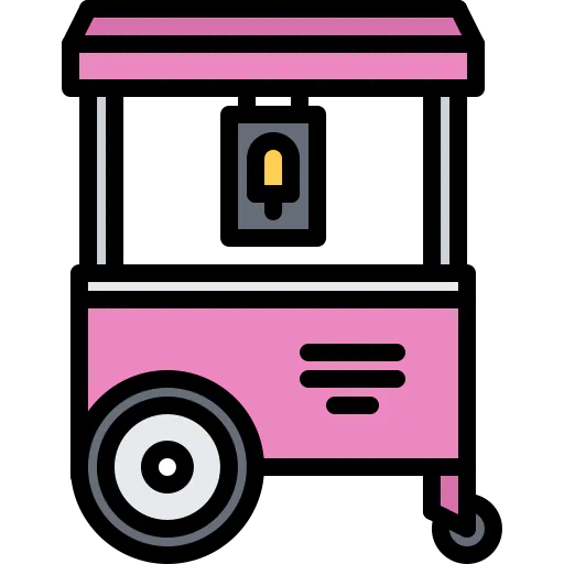 Ice cream cart icon