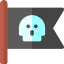 Pirate flag icon 64x64