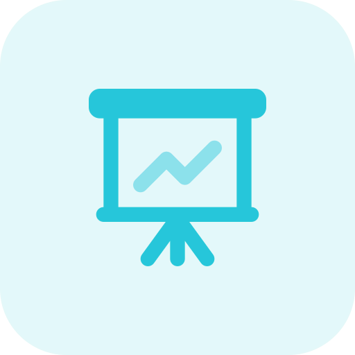 Line graph icon