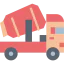 Concrete mixer icon 64x64