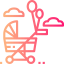 Baby stroller icon 64x64