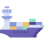 Container ship icon 64x64
