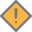 Warning sign icône 64x64