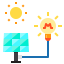 Solar energy icon 64x64