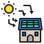 Solar energy icon 64x64