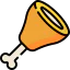 Chicken leg icon 64x64