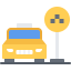 Taxi stop icon 64x64