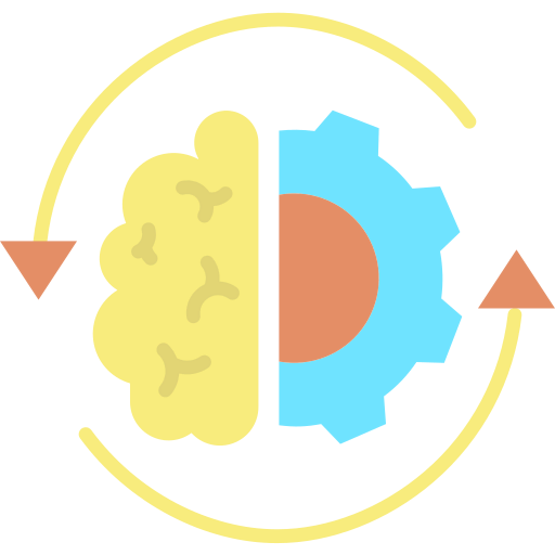 Brain process icon