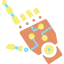 Robotic hand icon 64x64