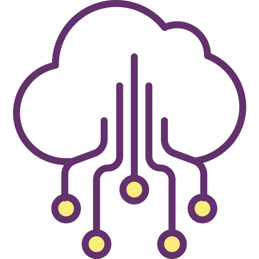 Computing cloud icon