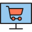 Online shopping icon 64x64