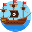 Pirate ship ícono 64x64