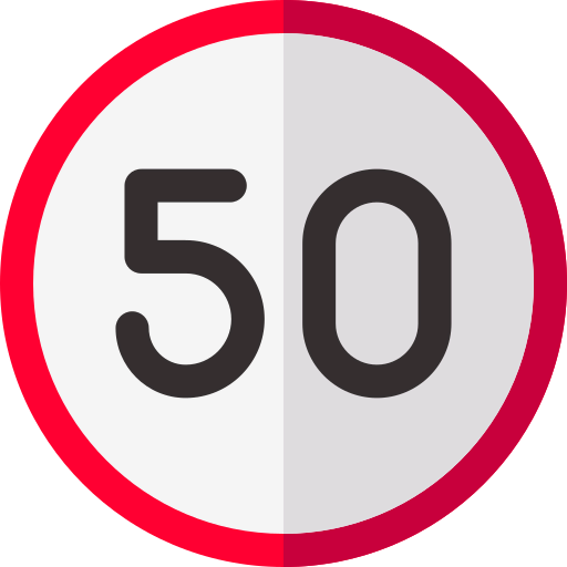 Speed limit icon