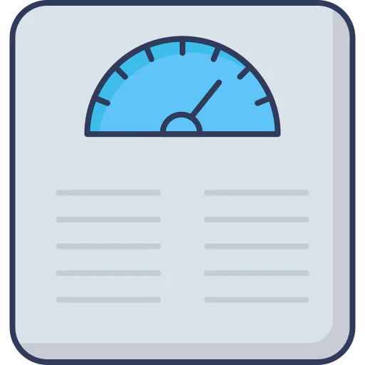Weighing scale icon