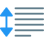 Line spacing icon 64x64