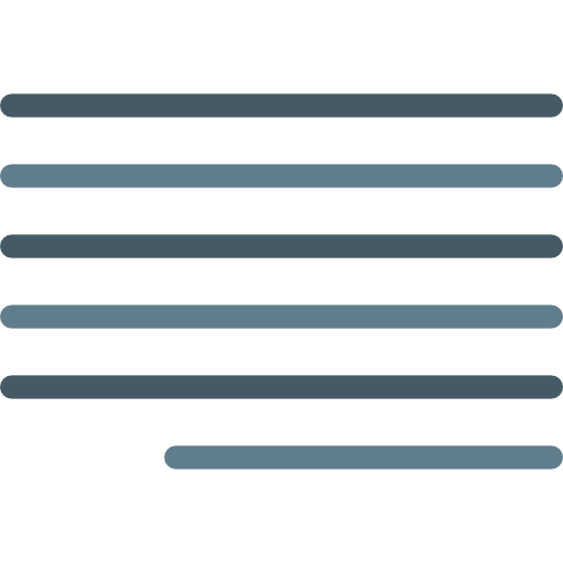 Right alignment icon