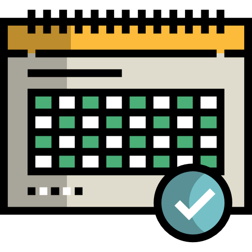 Weekly calendar icône