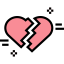 Broken heart icon 64x64