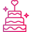 Wedding cake icon 64x64