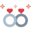 Wedding rings icon 64x64