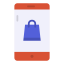 Mobile shopping icon 64x64
