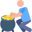 Gold pot icon 64x64