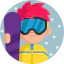 Snowboarder icon 64x64