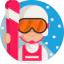 Skier icon 64x64