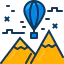 Hot air balloon biểu tượng 64x64