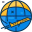 Airplane flying icon 64x64
