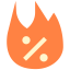 Hot deal icon 64x64