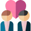 Same sex marriage icon 64x64