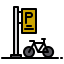 Bicycle parking icon 64x64