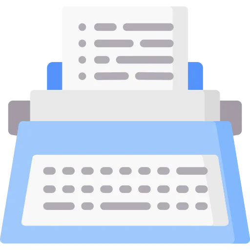 Typewriter icon