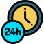 24 hours icône 64x64