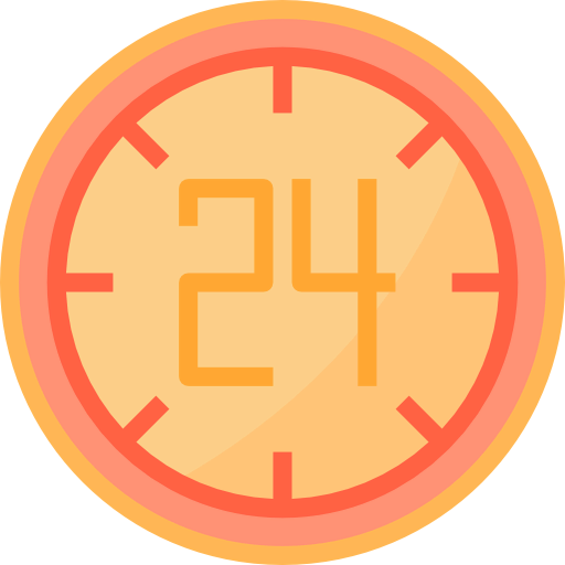 24 hours icon