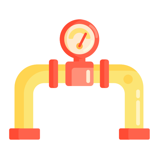Gas pipeline icon