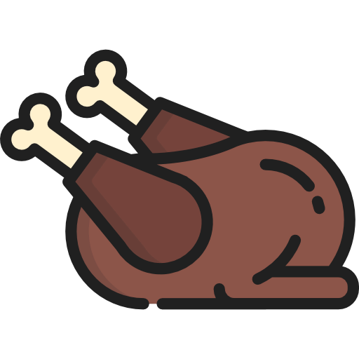 Roast chicken icon