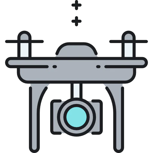 Camera drone icon