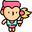 Fire eater man icon 64x64