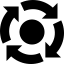 Circular graphic of business cycle or circuit 图标 64x64