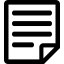 Text file interface symbol with lines and down right corner folded 图标 64x64
