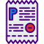 Parking ticket icon 64x64