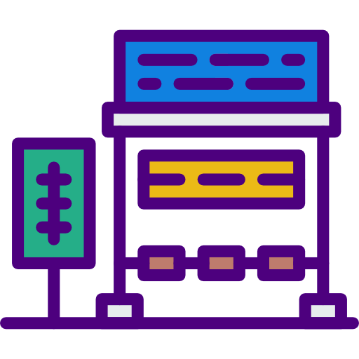 Bus stop icon