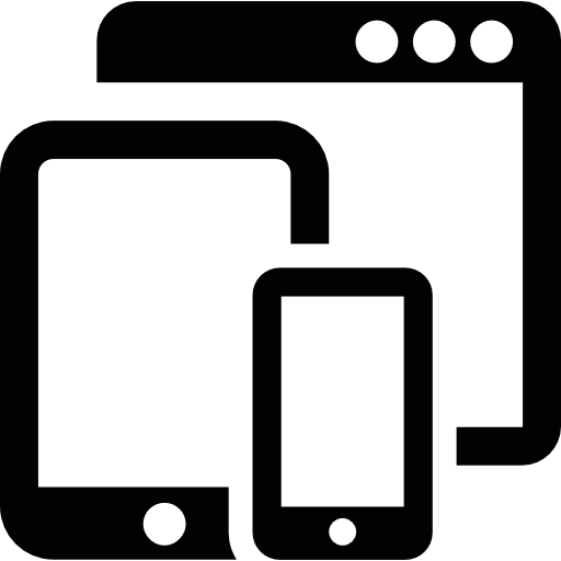 Tablet Phone and Browser icon