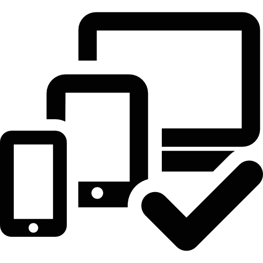 Tablet Smartphone Computer Checked icon