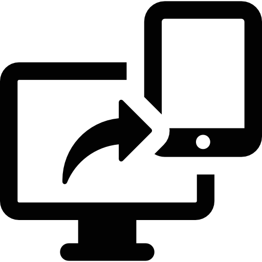 Computer Monitor Connected To Tablet icon